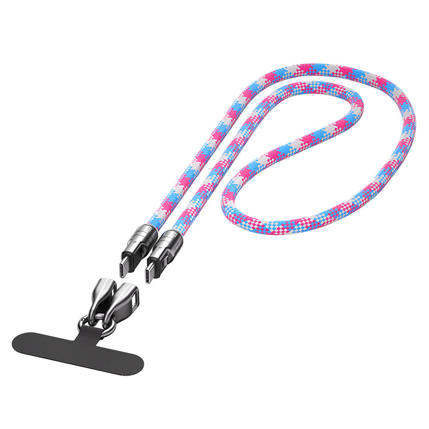 Multiple Use USB Charging Cable w/ Lanyard for Travel 3