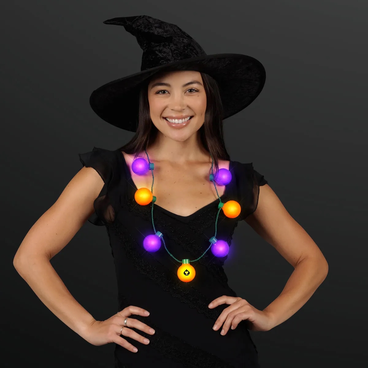 Halloween Light Globes Party Necklace 3