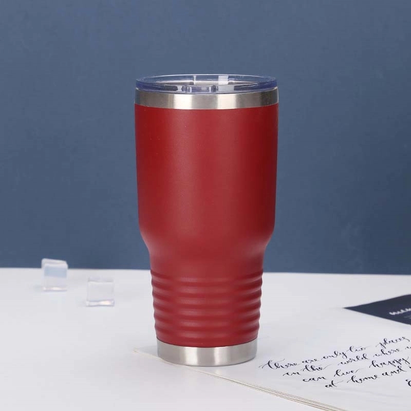 30 Oz. Polar Camel Ringneck Vacuum Insulated Tumbler w/ Lid 12