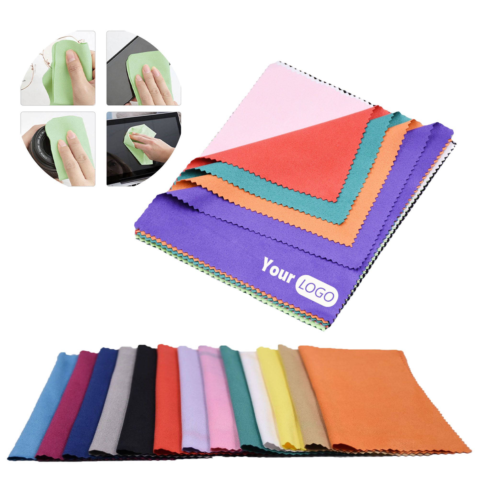 Custom Suede-Feel Eyeglass & Screen Cleaning Cloth 3