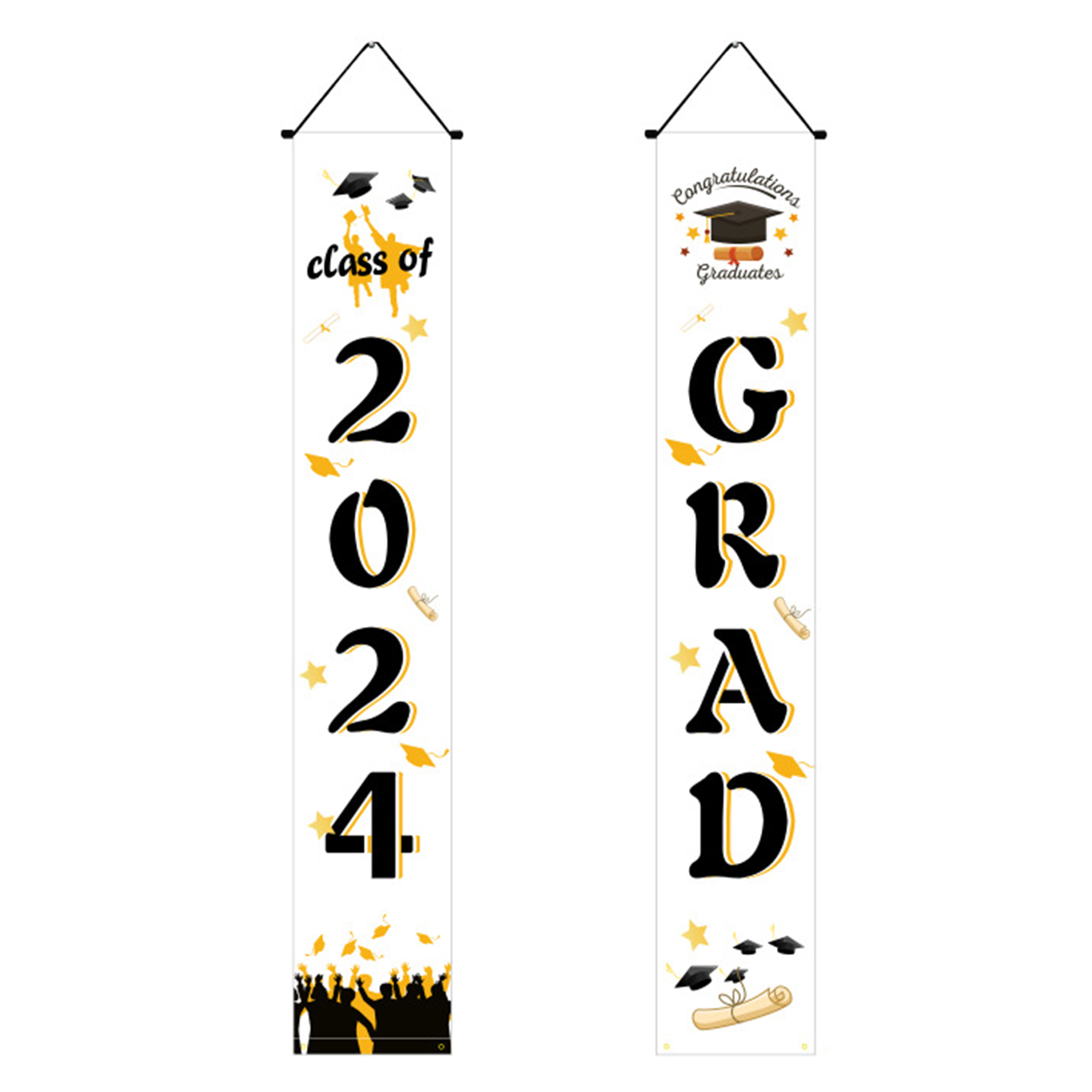 Polyester Graduation Season Event Party Decoration Couplet 5