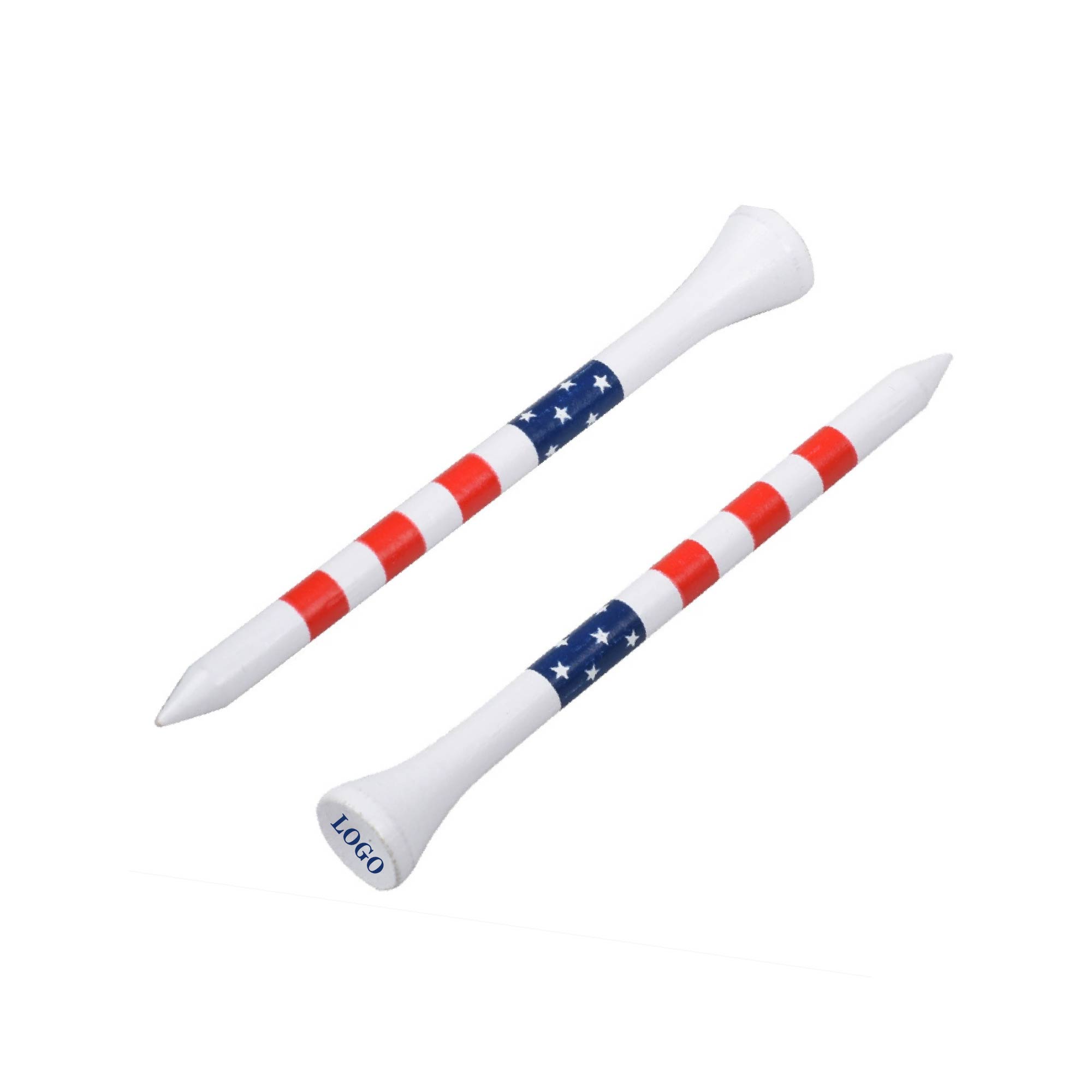 MOQ 10 pcs Stripe Pattern Golf Tee 1