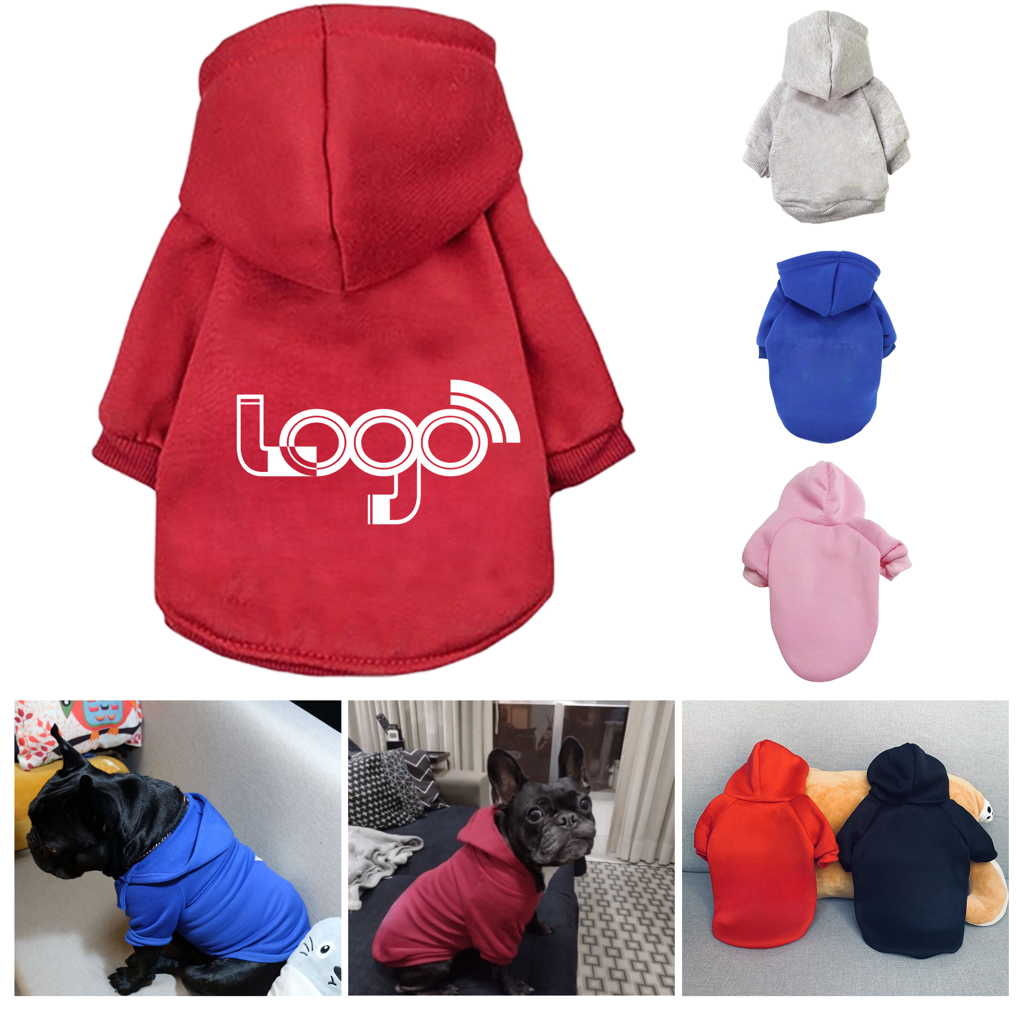 Cozy Hooded Pet Sweatshirt for Dogs 4