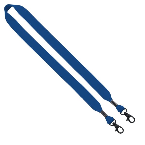 3/4" Cotton Double Lobster Clip Lanyard 17