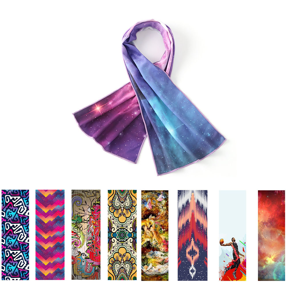 Full Print Cooling Towel with Carabiner Bag 2