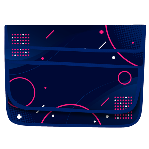 Full Sublimation Laptop Sleeve with Flap in Closure - 4
