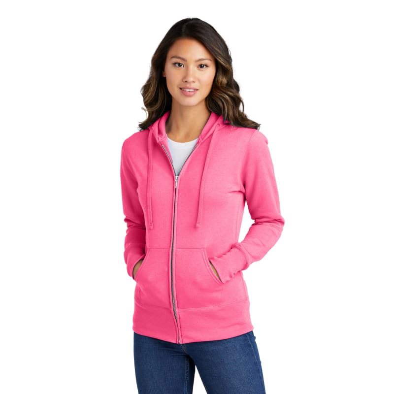 Port & Company Women's Core Fleece Full-Zip Hooded Sweatshirt., custom hoodie or sweatshirt with logo imprint 36