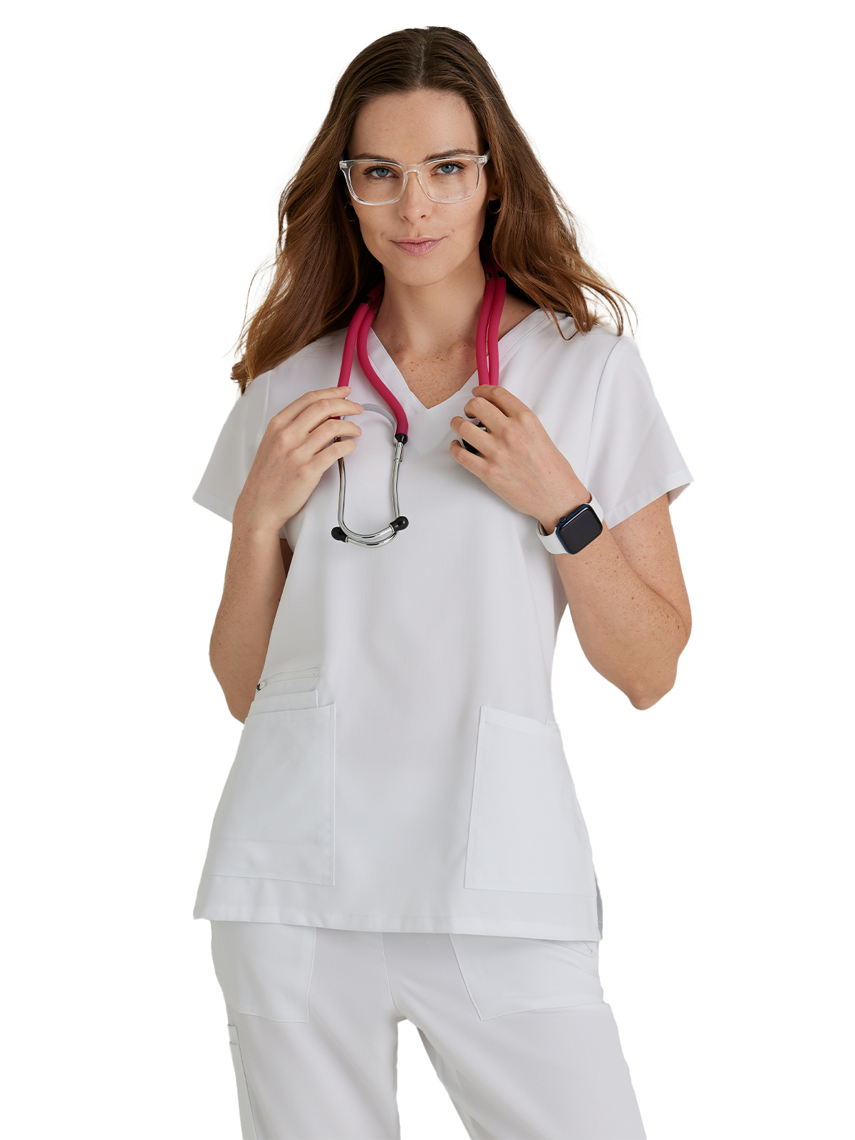 Barco Unify - Women's Four-Pocket V-Neck Purpose Scrub Top 1
