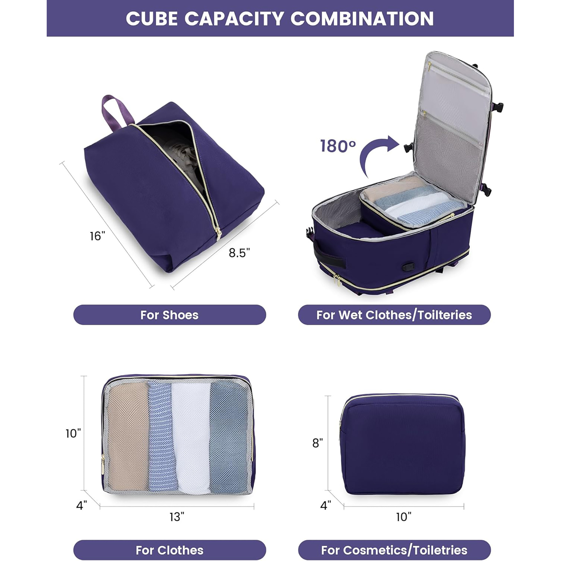 Carry on Travel Backpack 10