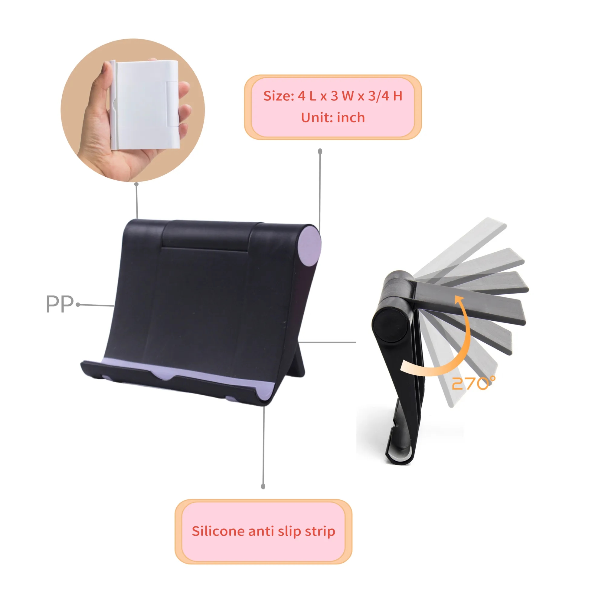 MOQ 50 Pricebuster Foldable Phone Stand Holder 4