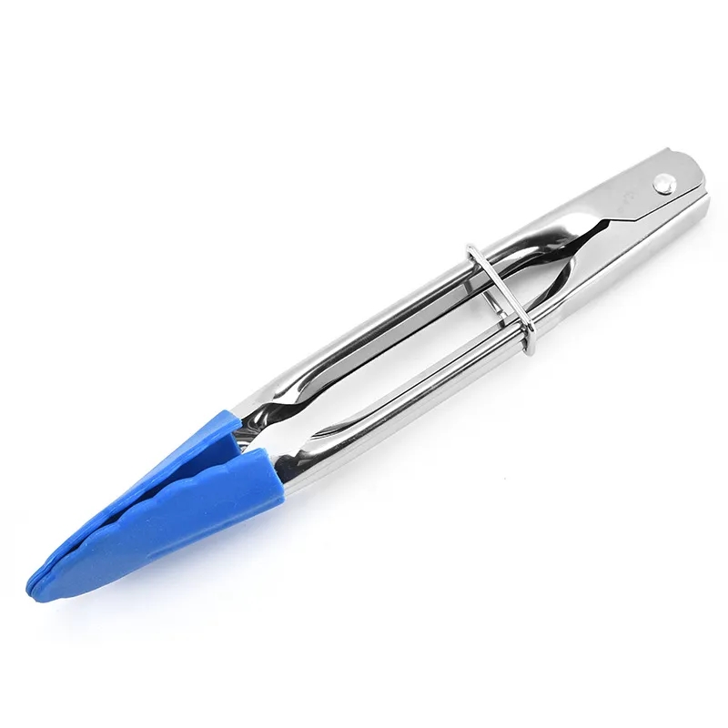 Stainless Steel BBQ Tongs with Silicone Tips 6