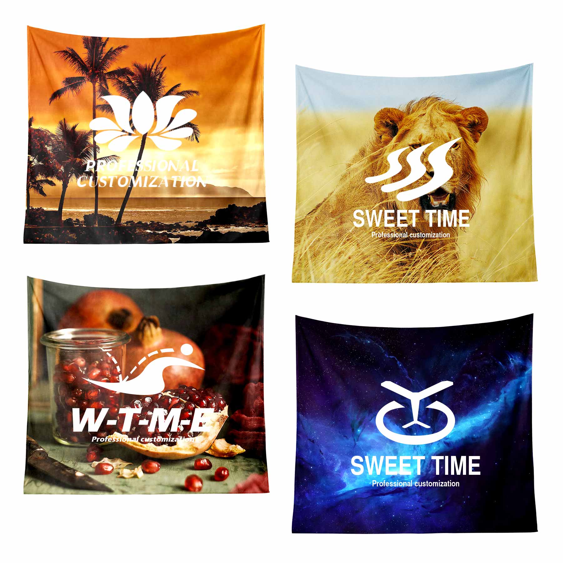 Custom Wall Hanging Tapestry Photo Background 1