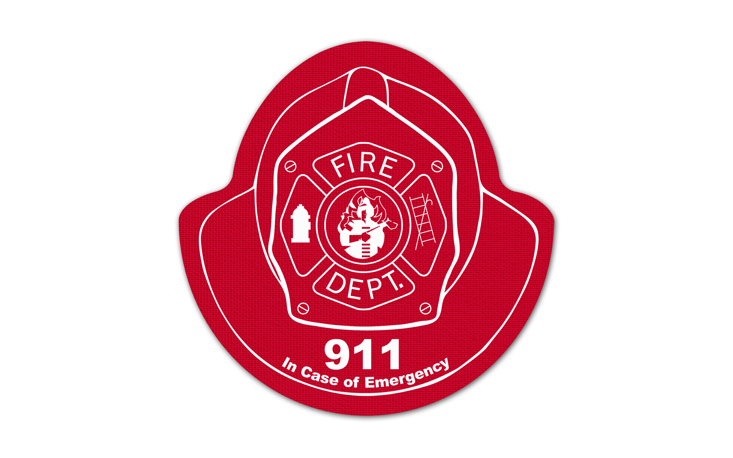 Fire Helmet Vinyl Jar Opener 26