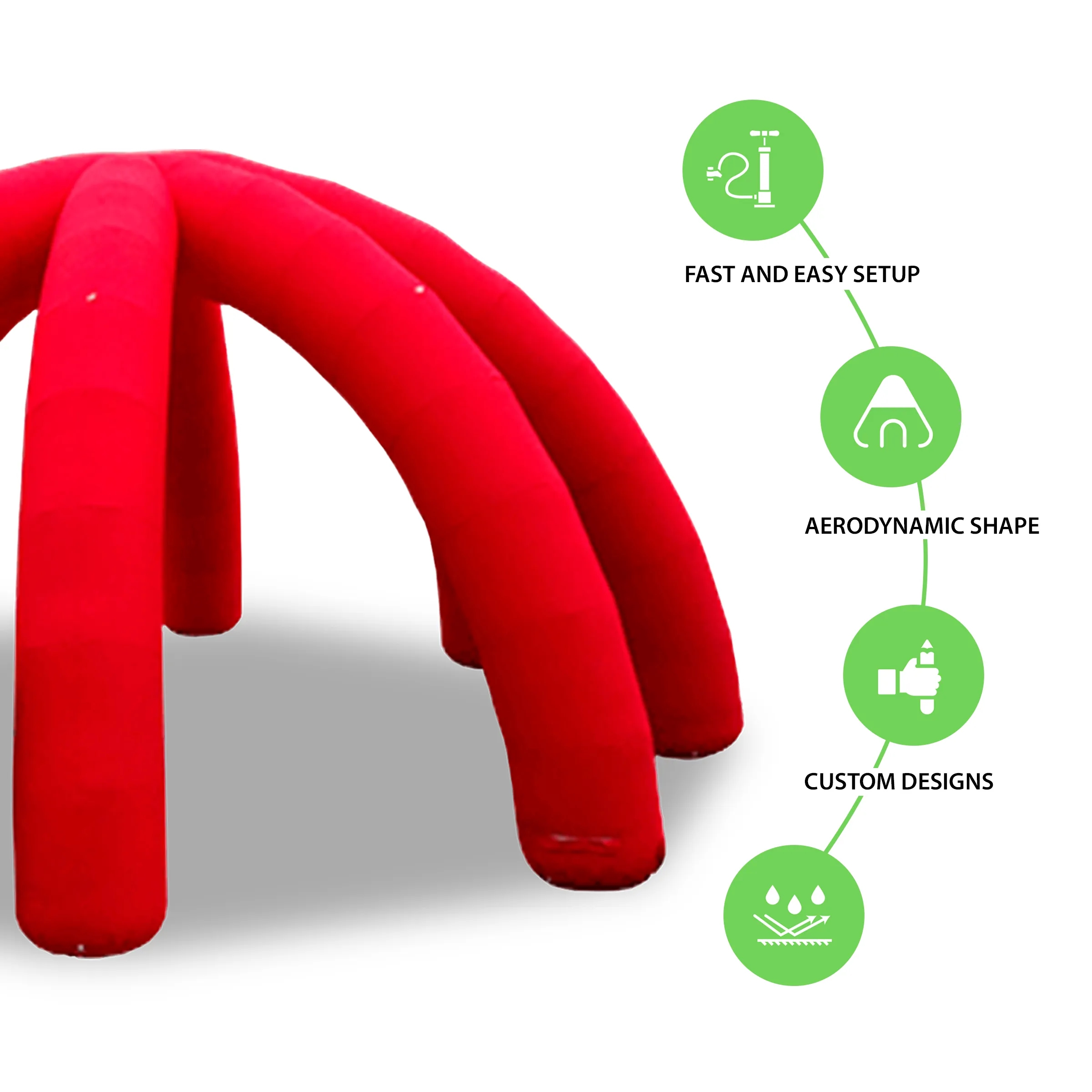 30' Custom Inflatable Spider Tent with 8 legs 4
