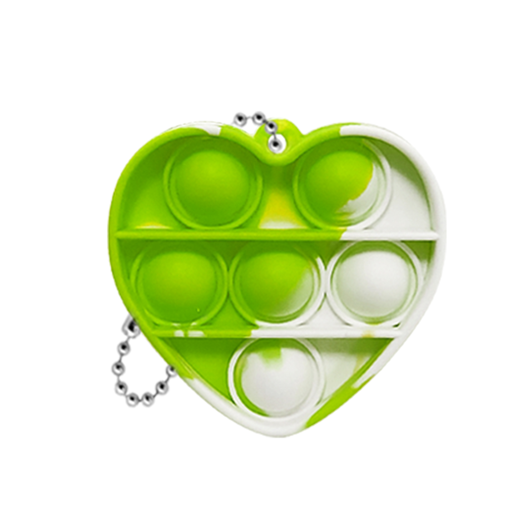 Mini Heart Push Pop Bubble Keychain 5
