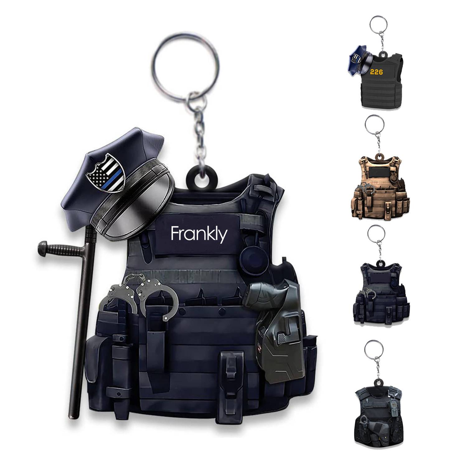 Police Acrylic Keychain