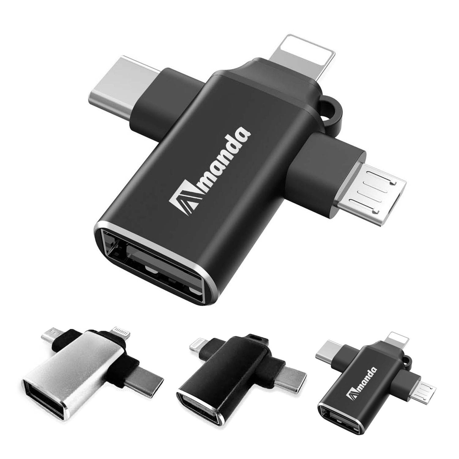 3-in-1 OTG Data Transmission Converter Adapter 2