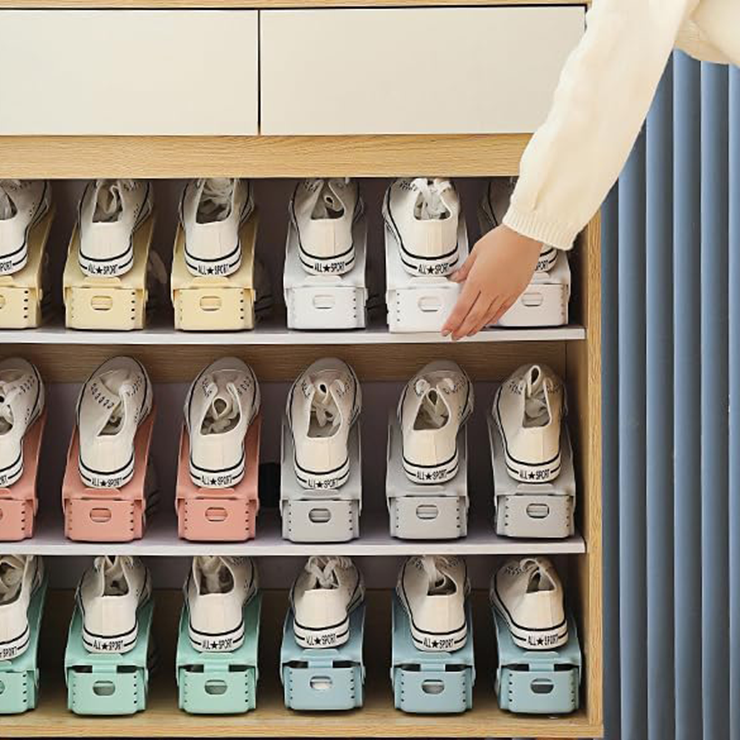 Space-Saving Adjustable Shoe Racks 4