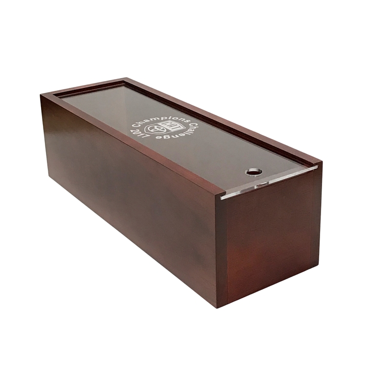 Solid Wood Wine Box, 15.25 x5.125 x 4.625" 7