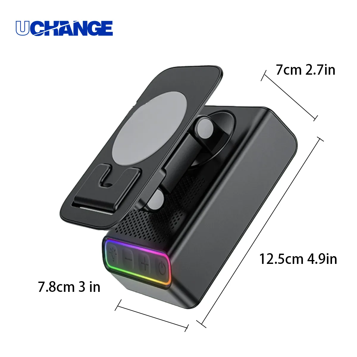 Foldable Phone Stand Bluetooth Speaker With Power Bank 2