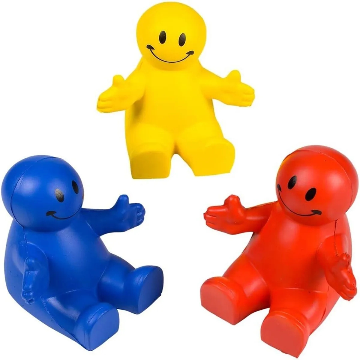 Squeezable Stress Reliever Colorful Smiley Face Phone Holder 4