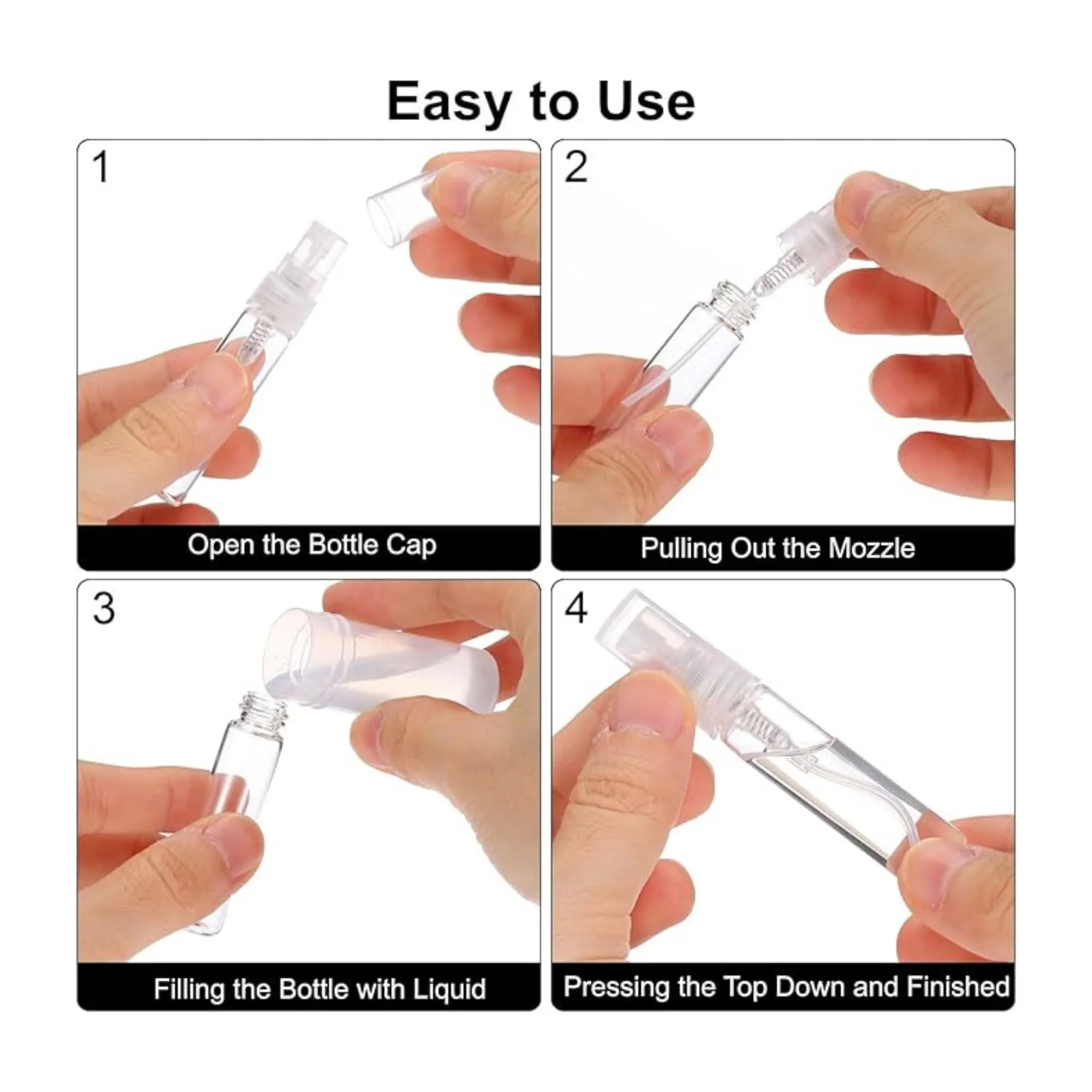 Portable Travel Perfume Spray Glass Bottle Free Shipping 2