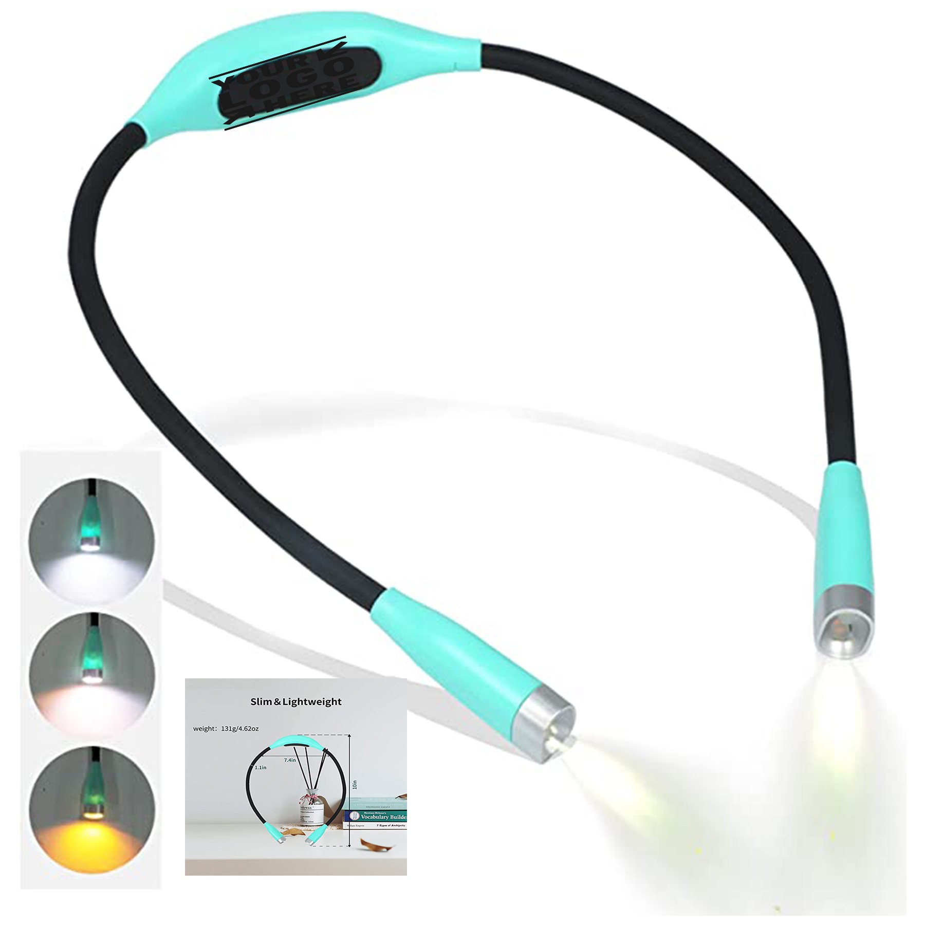Book Reading Light Neck Light Anywhere Hand Free 1