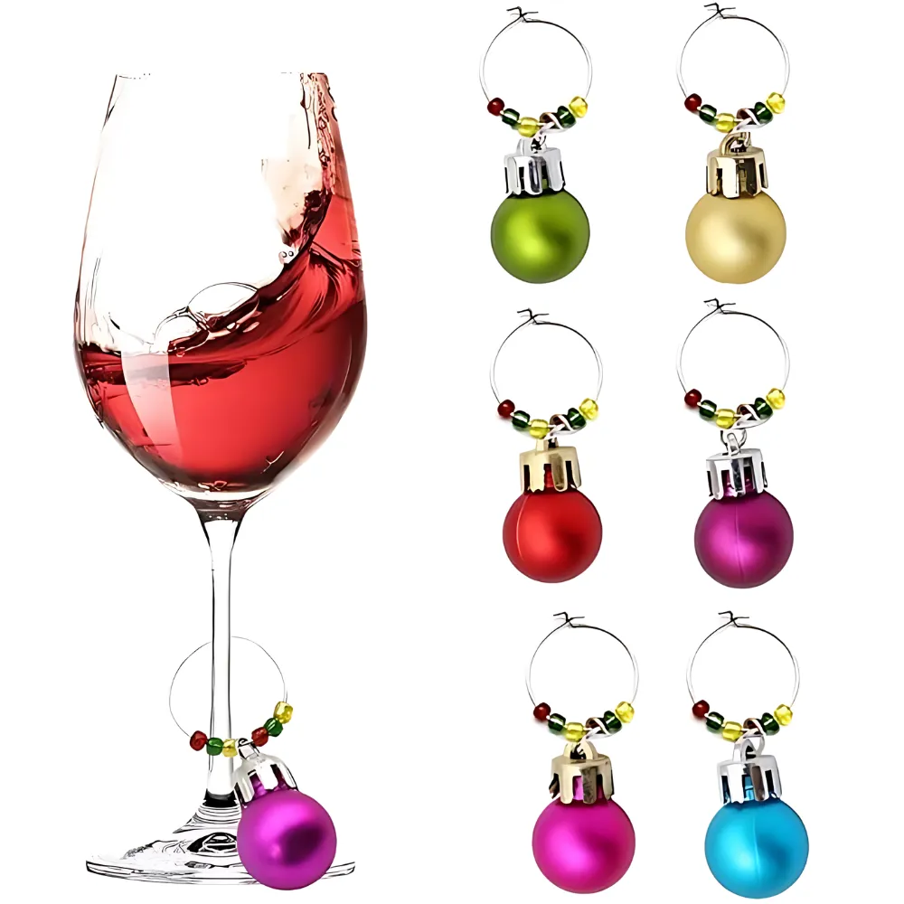 Christmas Wine Glass Charms 1