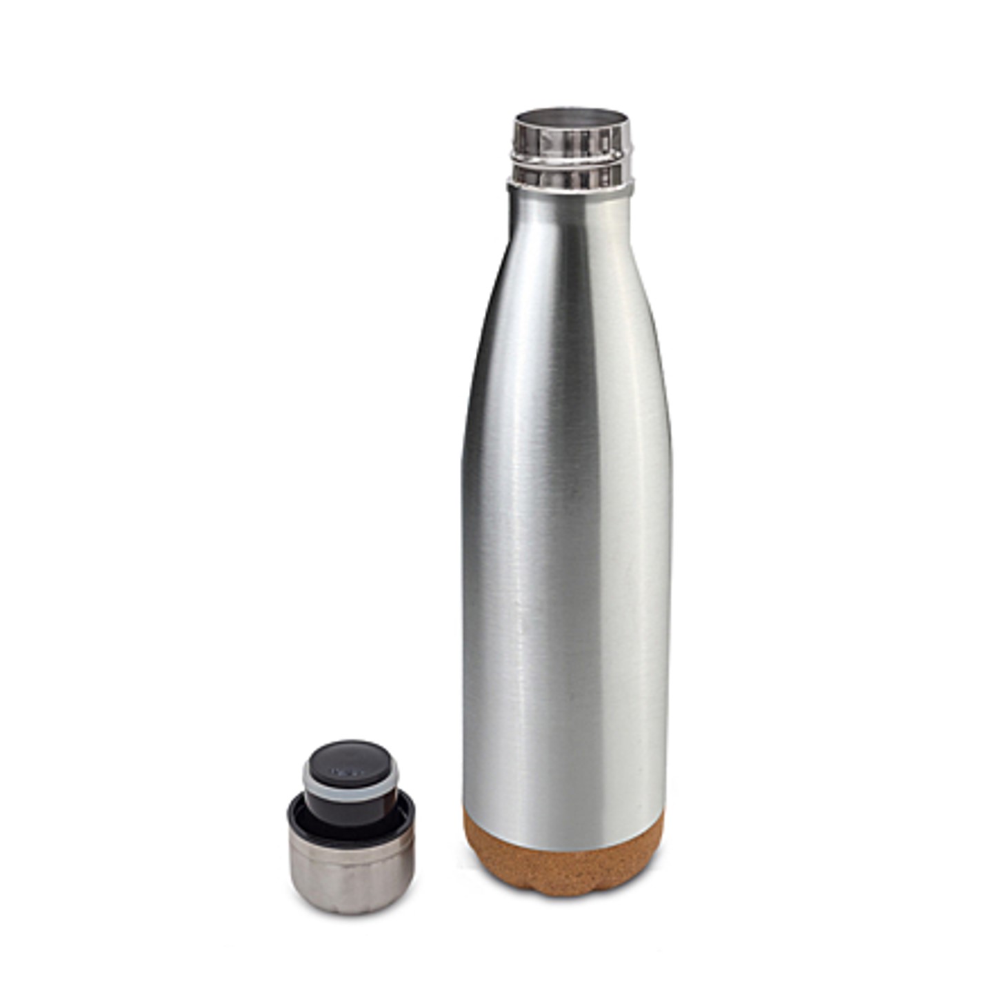 17oz Vacuum Insulated Stainless Steel Bottle with cork bottom 5