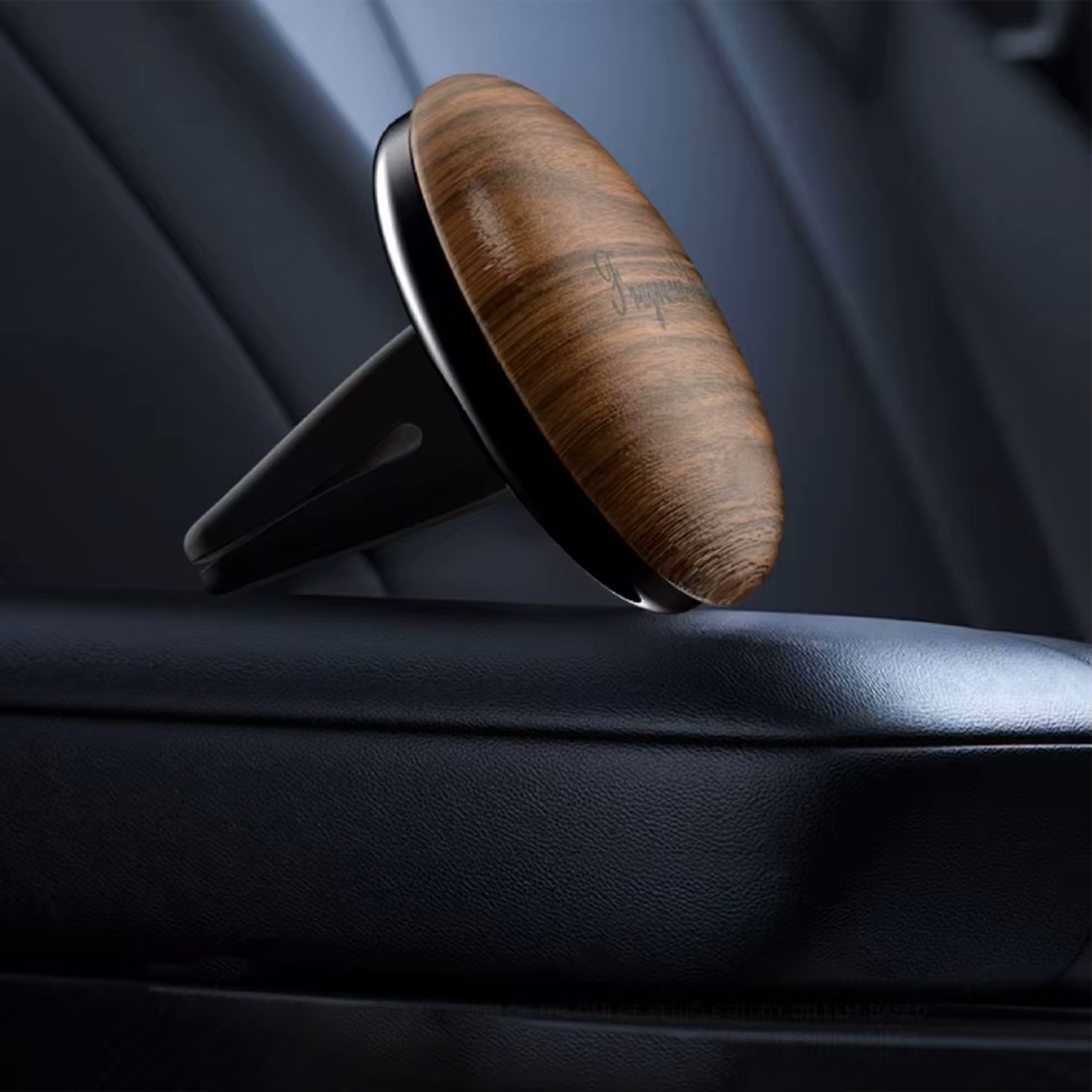 Luxury Wooden Pen with Silicone Grip and Golden Trim 4