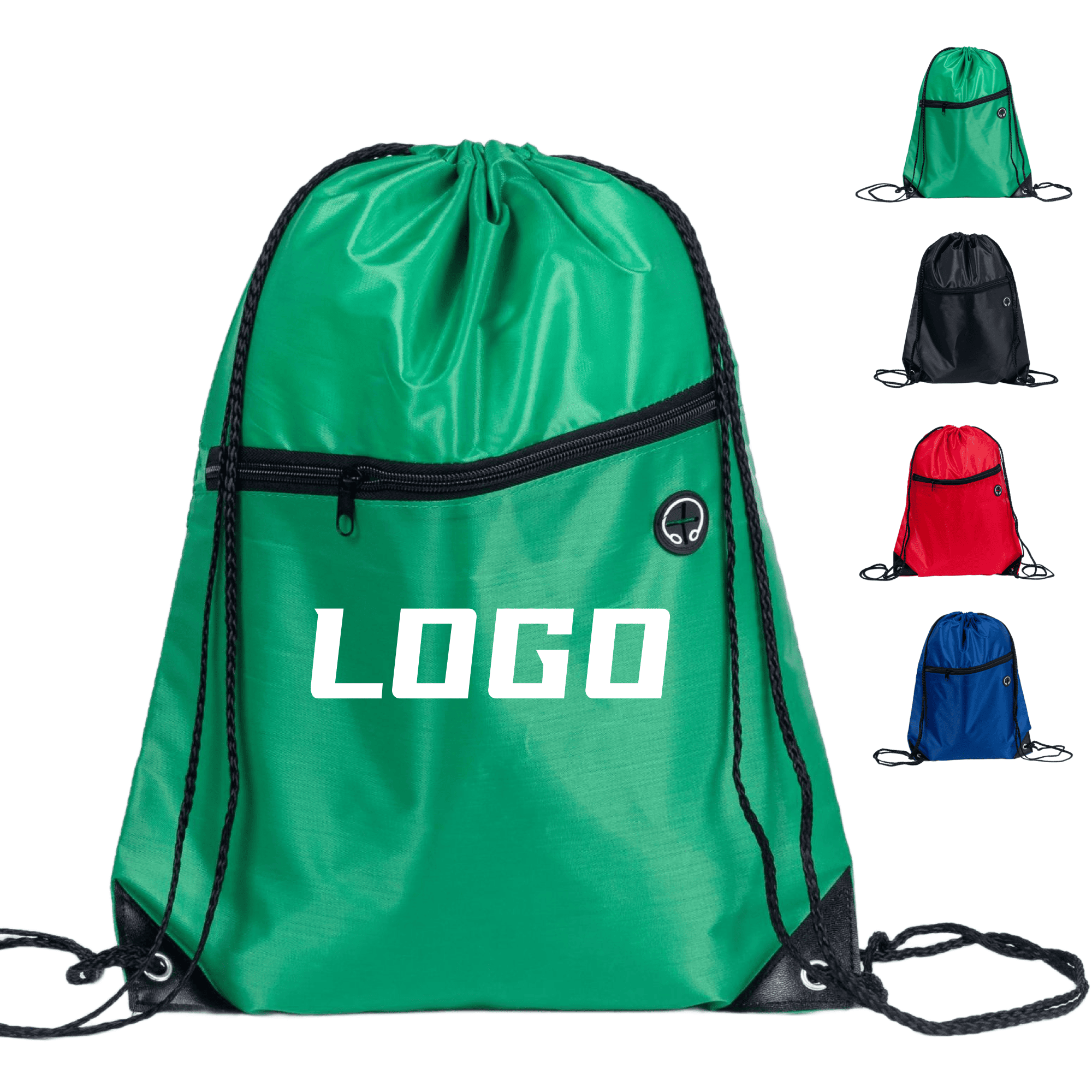 Promotional Drawstring Gym Polyester Sackpack 3
