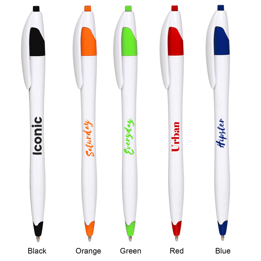 Derby Assorted Shade Ballpoint Pens 10