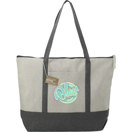 Repose 10oz Recycled Cotton Zippered Tote 109