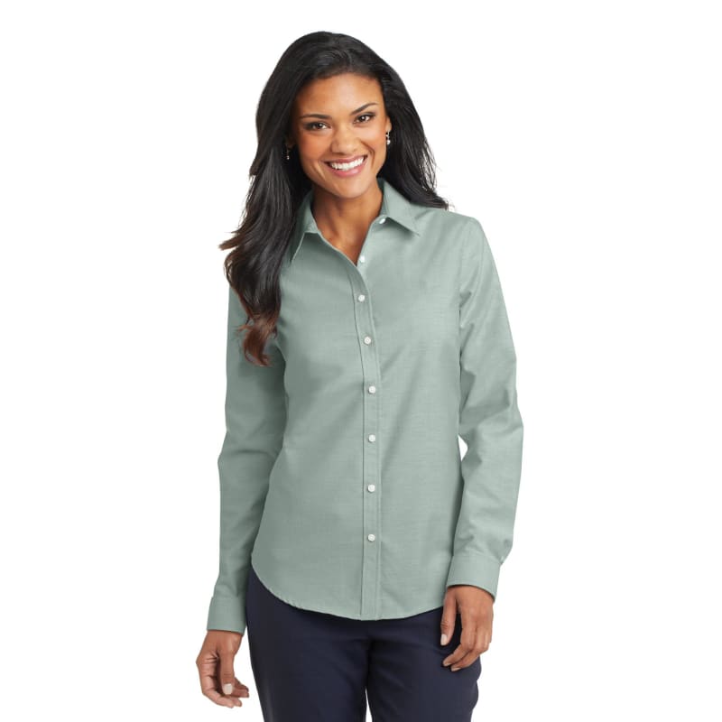 Port Authority Ladies SuperPro Oxford Shirt. 28