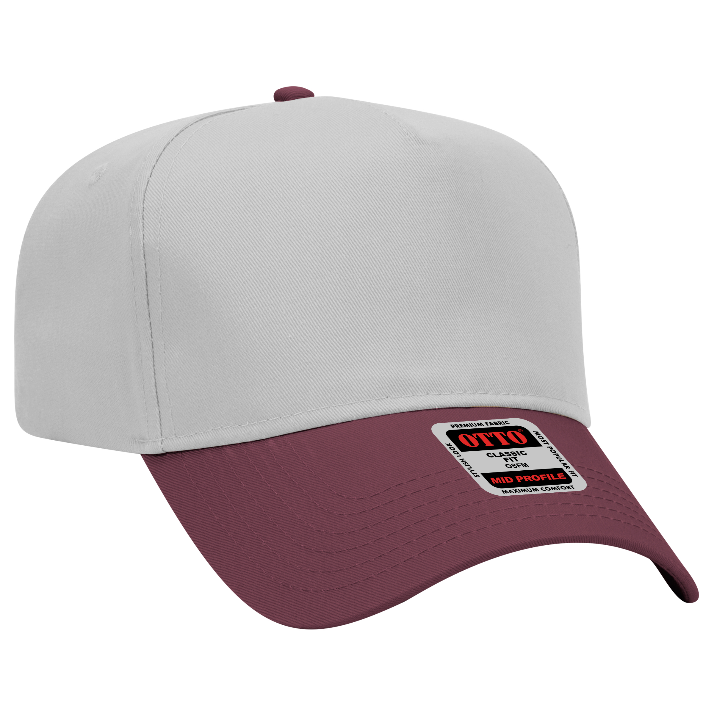OTTO CAP® 5 Panel Mid Profile Baseball Cap 106