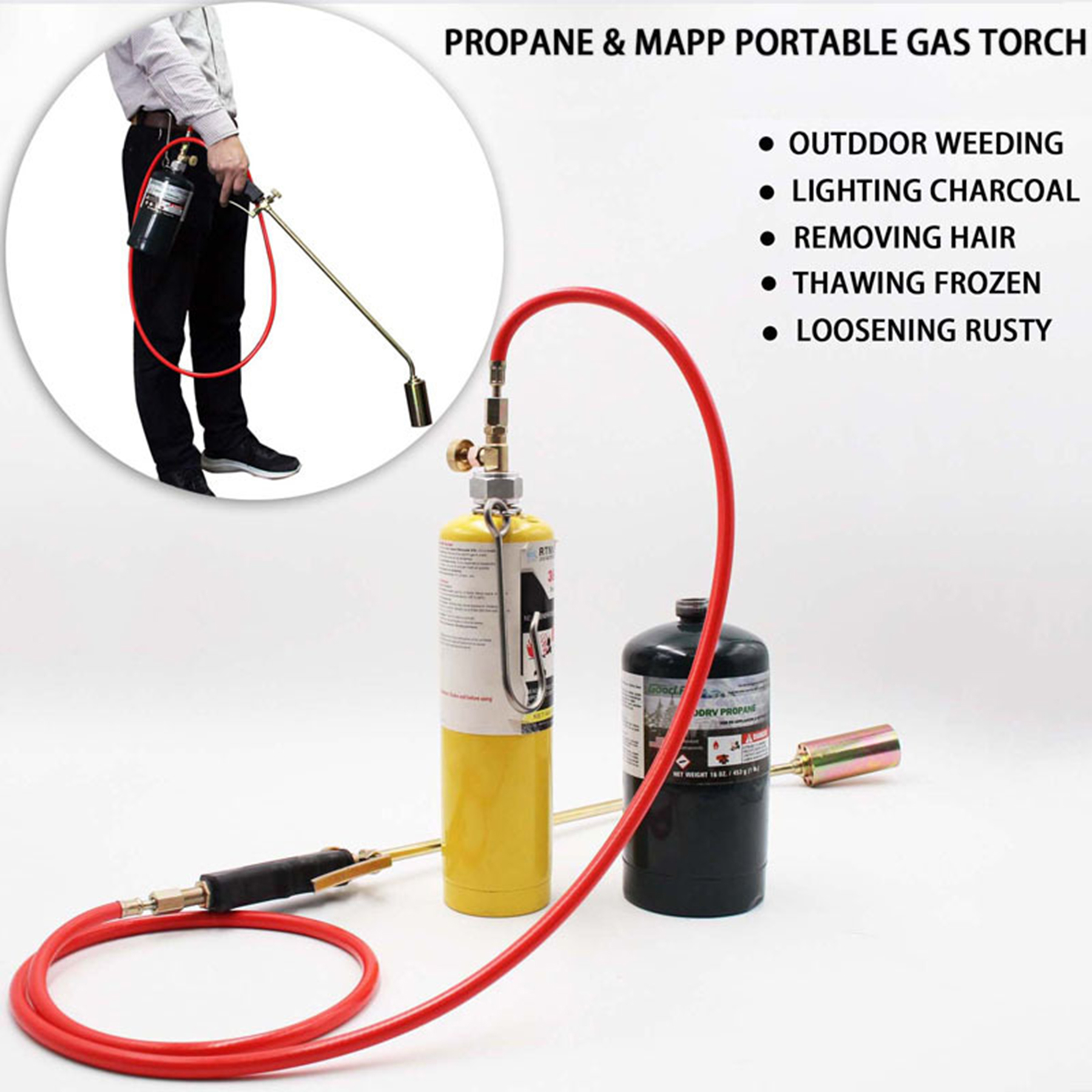 Propane Torch Weed Burner Kit 3