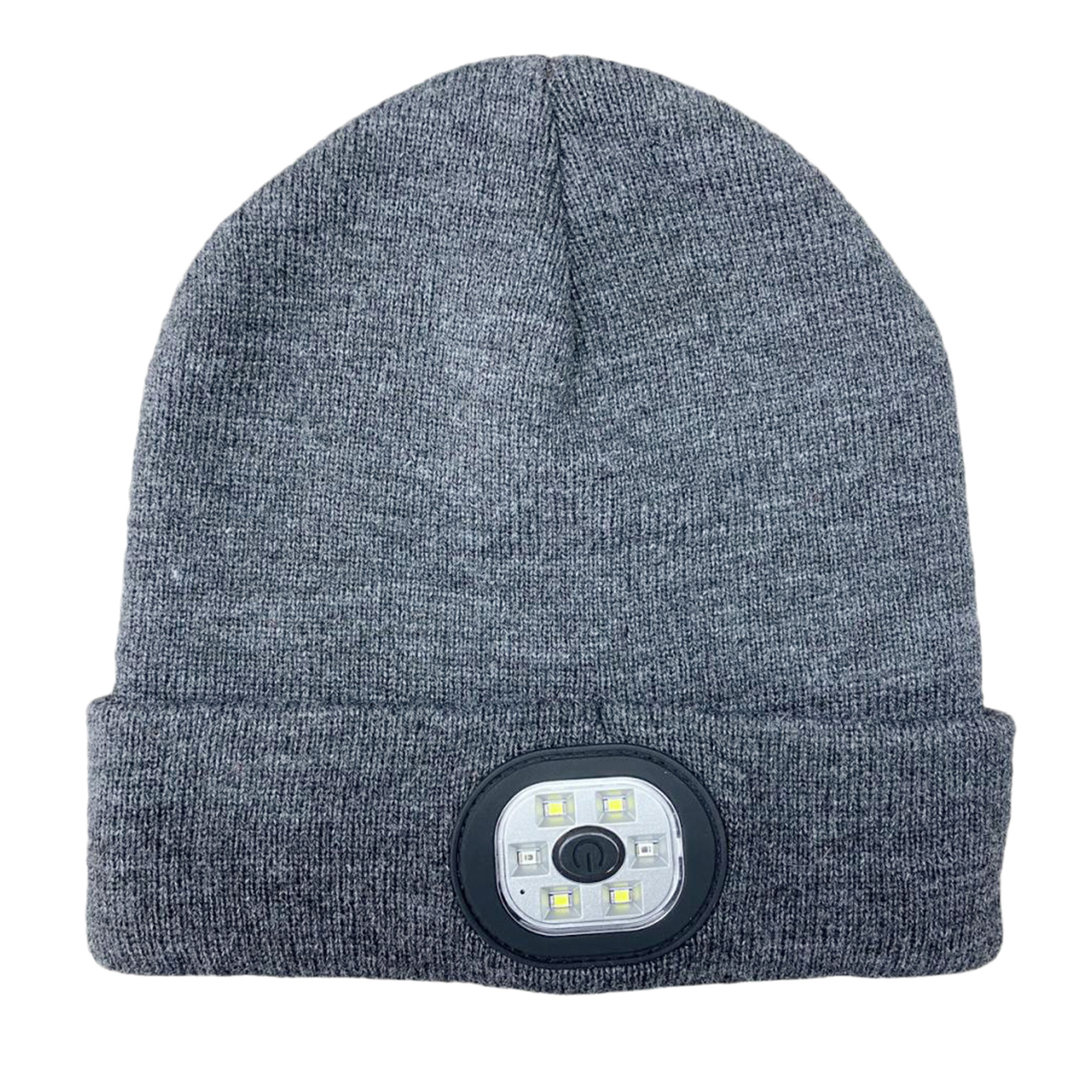Acrylic Knit Beanie With Rechargeable LED Light 7.87" x 8.6" x 2" 3