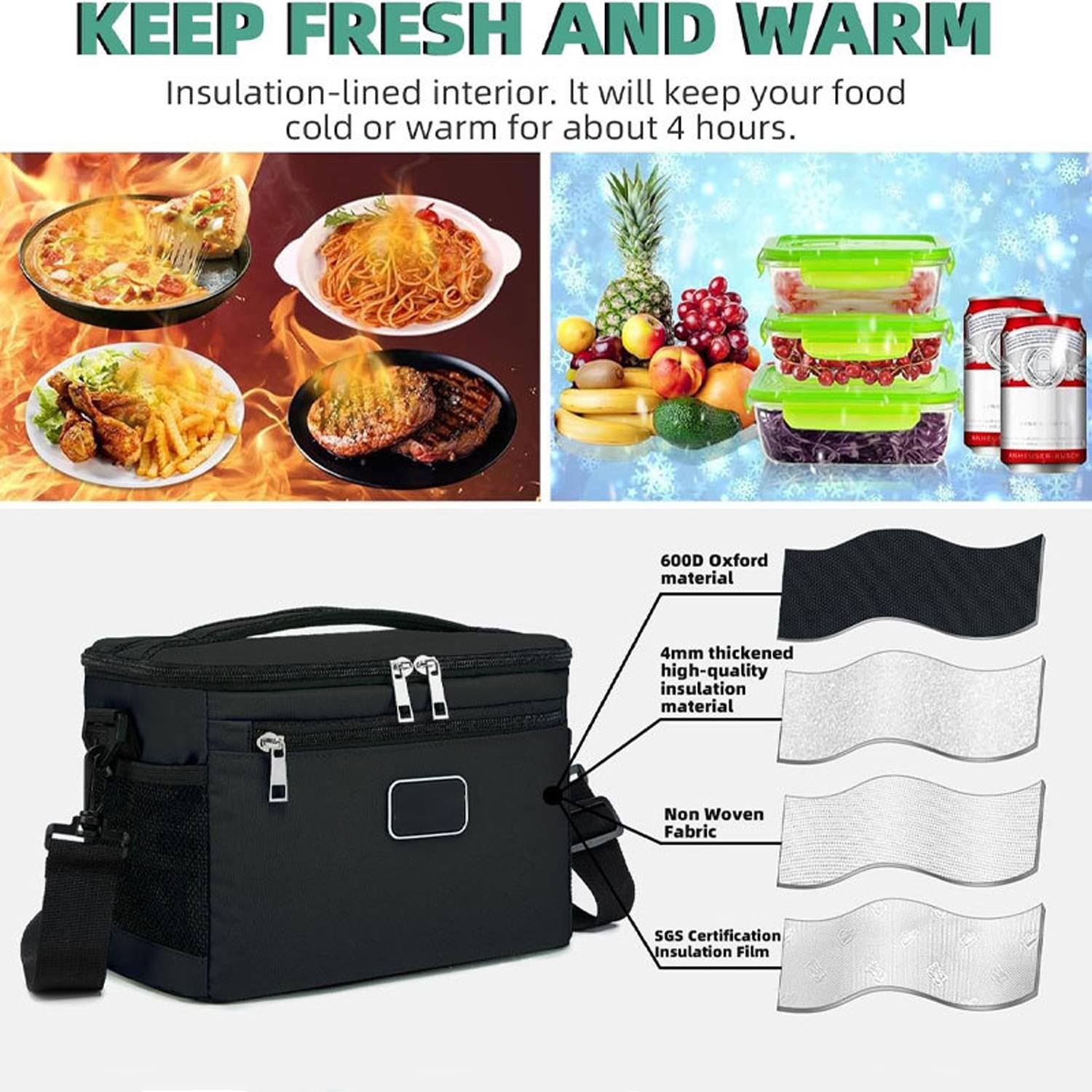 8L Custom Lunch Cooler Bag – Waterproof & Insulated 7