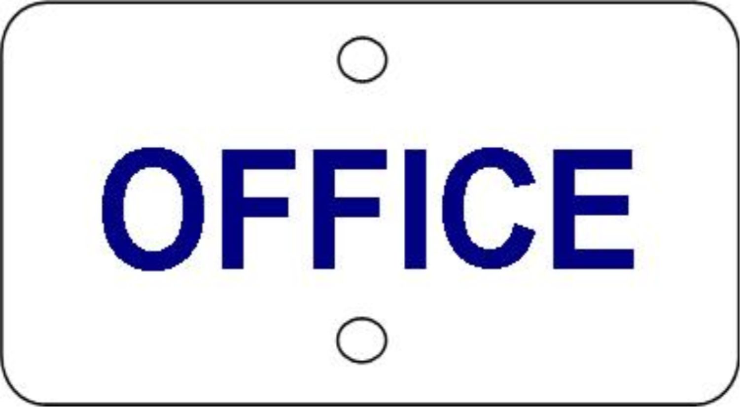 .063" Thick 18" x 24" Non-Reflective White Aluminum Sign w/ Holes w/ One Color Cut Vinyl on One Side 1