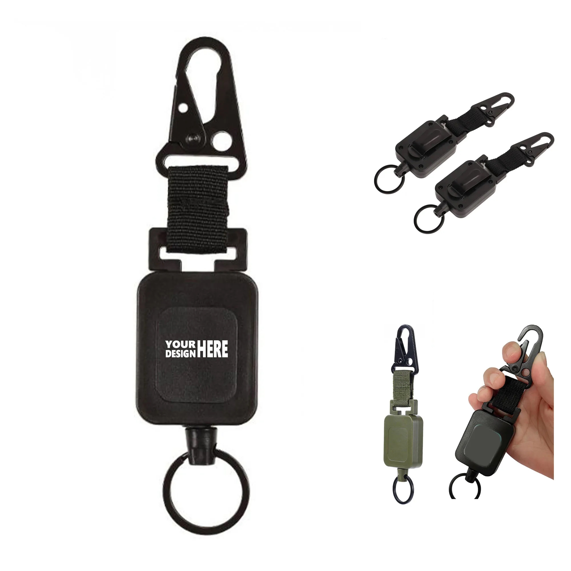 Wire Rope Easy Pull Buckle Keychain