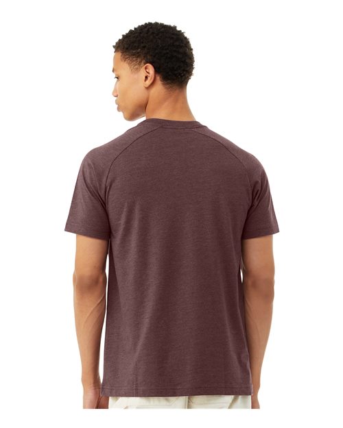Men's Heather CVC Raglan Tee - 3201 7