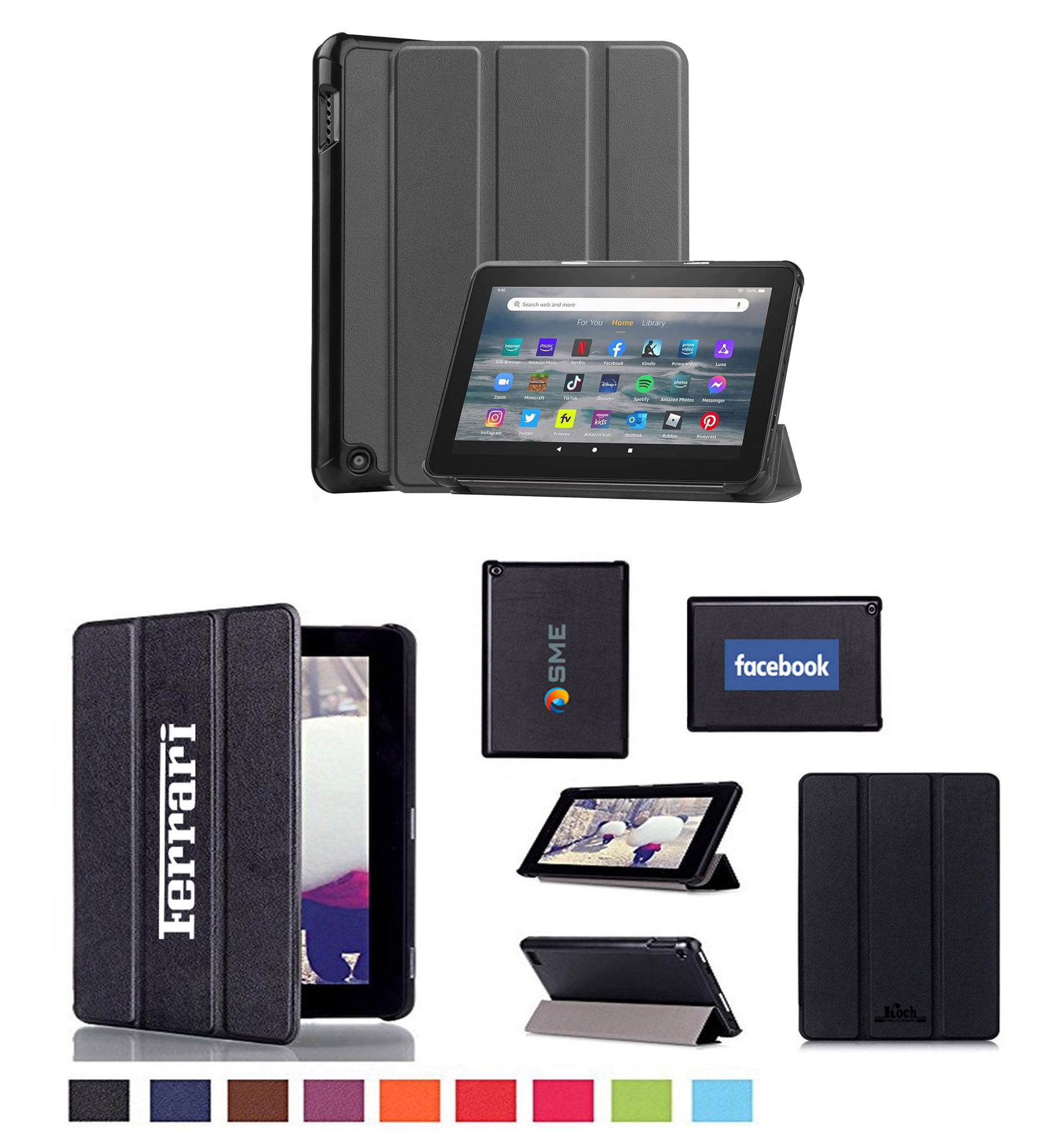 iBank ® Smart Cover Case for Kindle Fire 7 Tablet (12th Generation, 2022) 1
