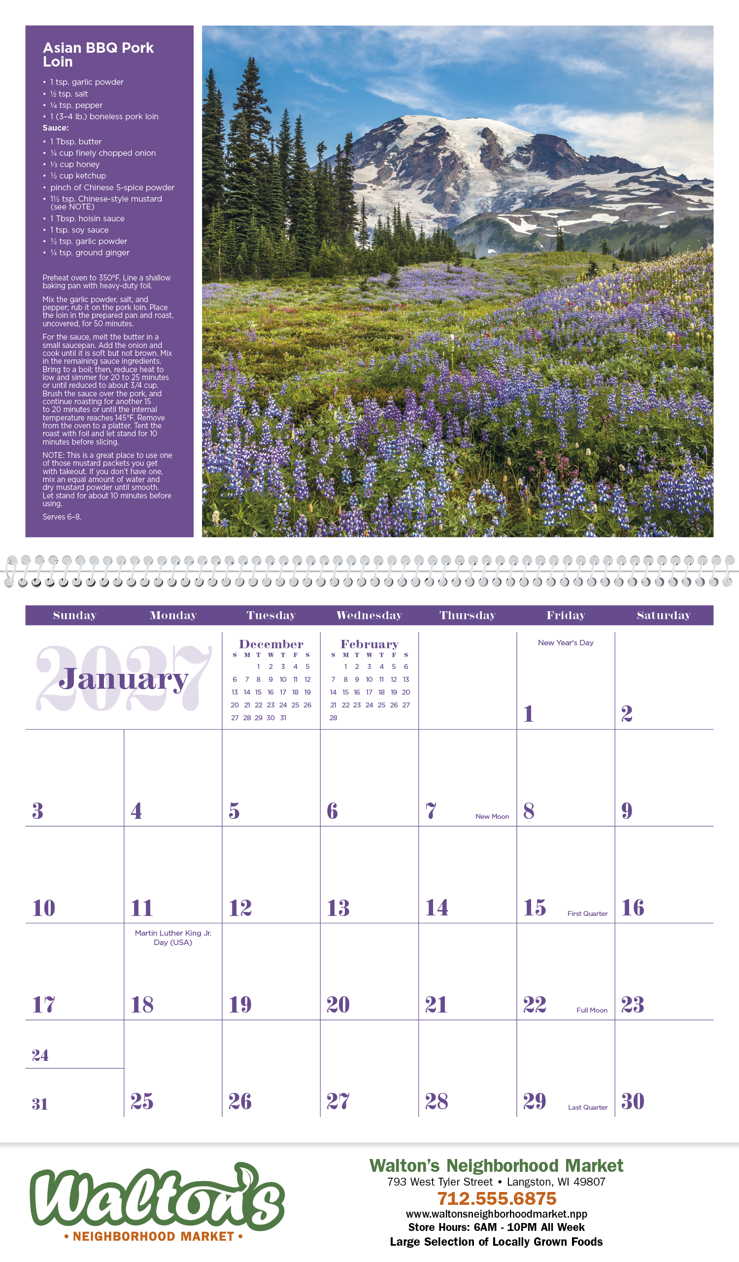 Triumph® Calendars America the Beautiful with Recipes Calendar 70