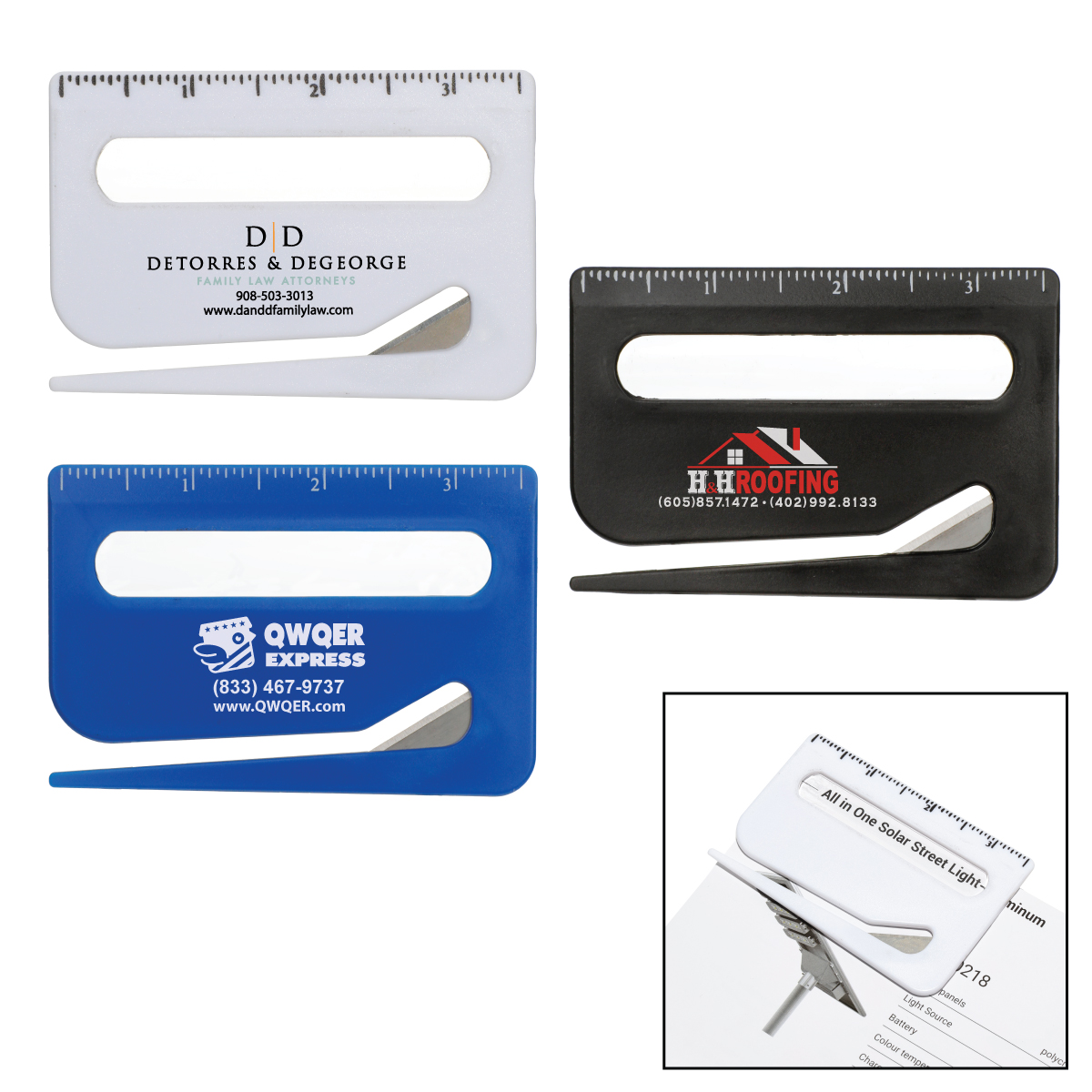 3-in-1 Letter Opener w/Ruler and Reader 1