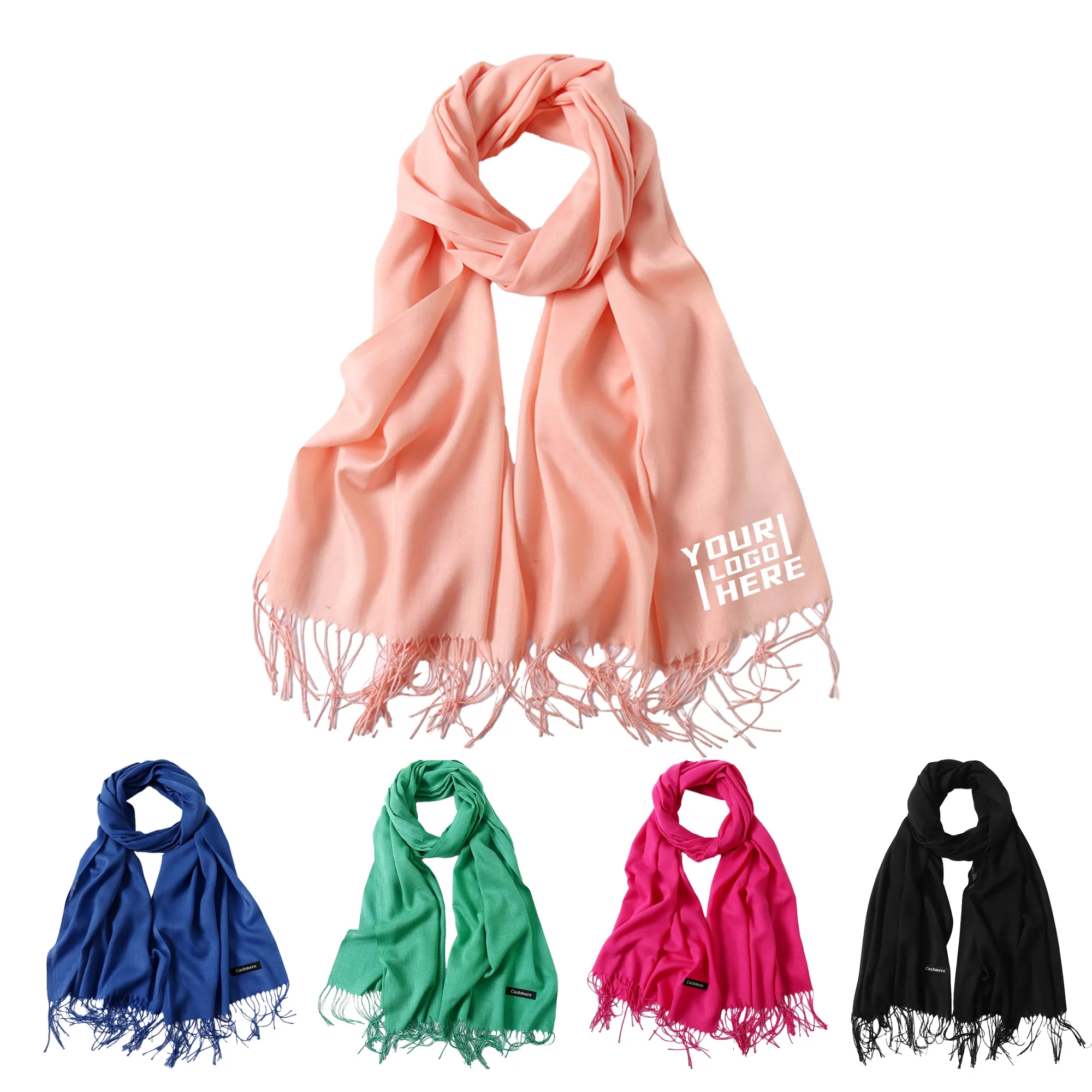 Large Soft Cashmere Feel Pashmina Shawls Scarf 2