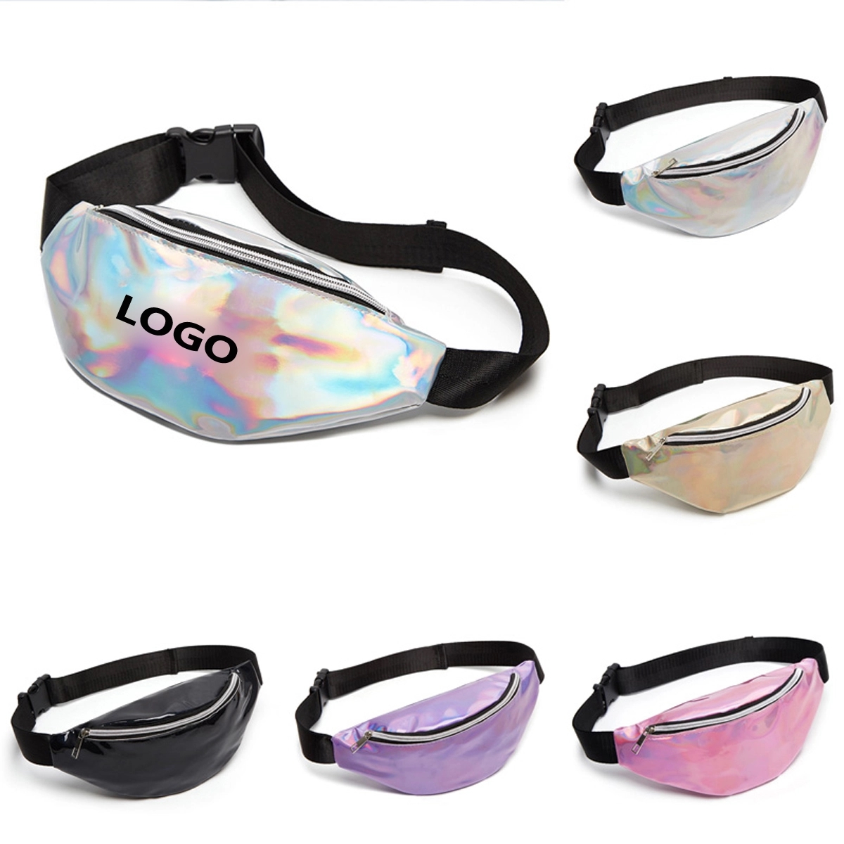 Hologram PU Leather Fanny Waist Pack 3