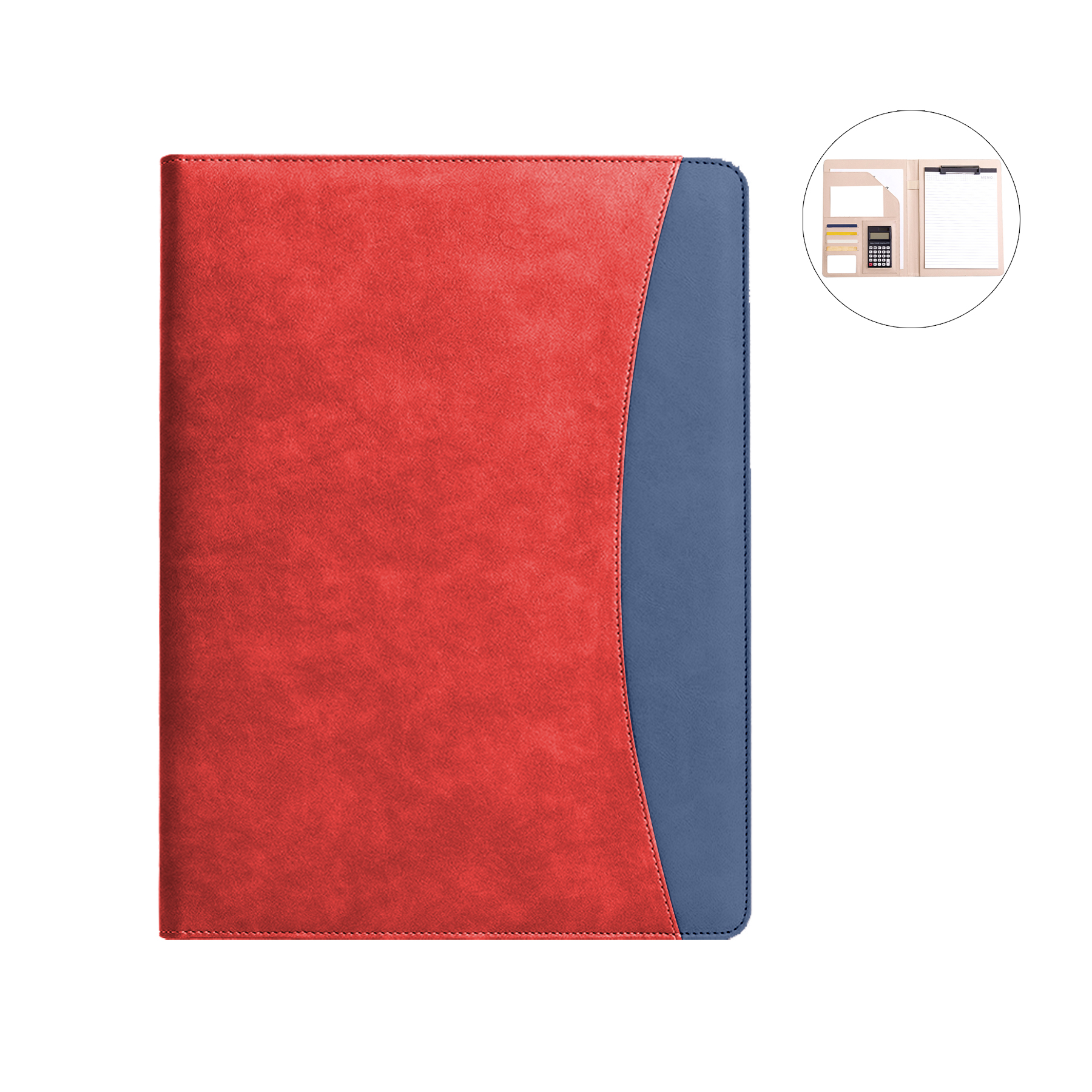 Multifunctional A4 Leather Folder With Calculator And NotePad (25 Page) 3