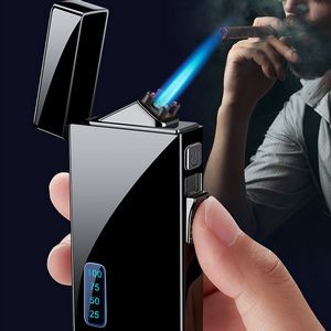 Rectangle Dual Usage Electric Arc And Jet Fire Lighter With USB Charging 17