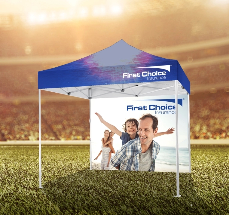 10' X 10' Tent w/ Full Color Canopy and Back Wall 4
