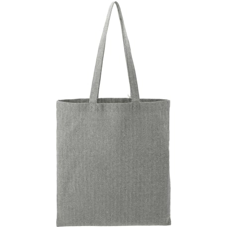 Recycled Cotton Herringbone Tote w/Zip Pocket 33